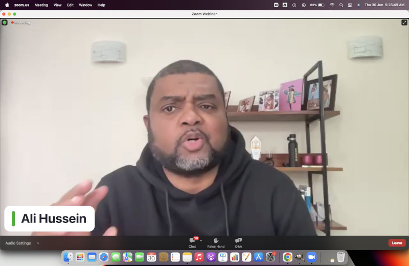 Ali Hussein, Chairman of KICTANet giving his opening remarks