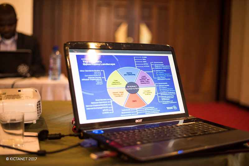 A laptop displaying https://www.kictanet.or.ke/igf-publications/